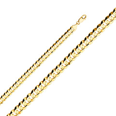 14KY 9.8mm Cuban Concave Chain - CH-0312