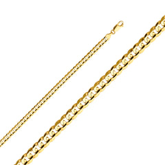 14KY 4.8mm Cuban Concave Chain - CH-0316