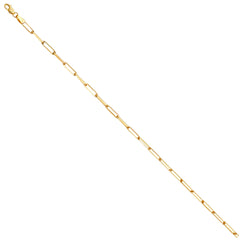 14KY 2.7mm Triangle DC Paperclip Chain - CH-0570