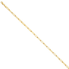 14KY 3.0mm Solid Square Paperclip Chain - CH-0579