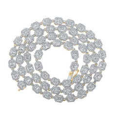 8CTW-DIA NK (6.20MM) SQUARE BAGUETTE MENS CHAIN 158655