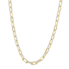 10k Yellow Gold Round Diamond 18-inch Anchor Link Nicoles Dream Collection Chain Necklace 10 Cttw 169340