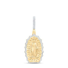 1/2CTW-DIA NK VIRGIN MOTHER MARY MENS CHARM 158571