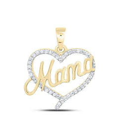 1/6CTW-NAT DIA P1 GIFT MAMA HEART PENDANT 188469