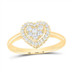 1/3CTW-NAT DIA ANA M FASHION HEART RING 189693