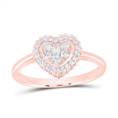 1/3CTW-NAT DIA ANA M FASHION HEART RING 189693