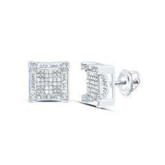 1/5CTW DIA P1 SQUARE MEN'S STUD EARRING 192941