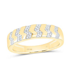 Diamond Heart Trio Ring Set Worn on Hand