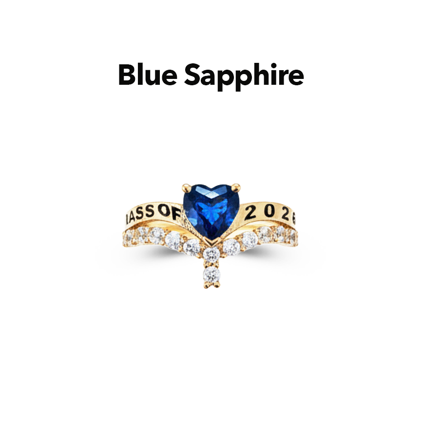 September Birthstone Blue Sapphire Ring Jewelry