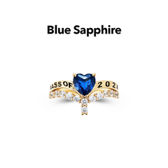 September Birthstone Blue Sapphire Ring Jewelry