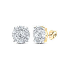 1/2CTW-DIA P1 ROUND MENS STUD EARRING