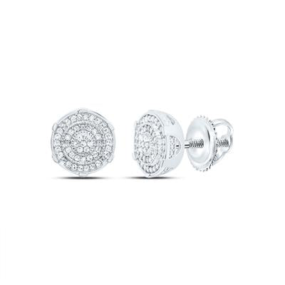 1/4CTW DIA P1 ROUND MEN'S STUD EARRING