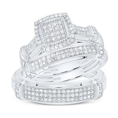 10k Yellow Gold Baguette Diamond Rectangle Fashion Ring
