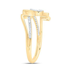 1/10ctw-nat Dia Nk Fashion "MoM" Heart Ring