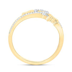 1/10ctw-nat Dia Nk Fashion "MoM" Heart Ring
