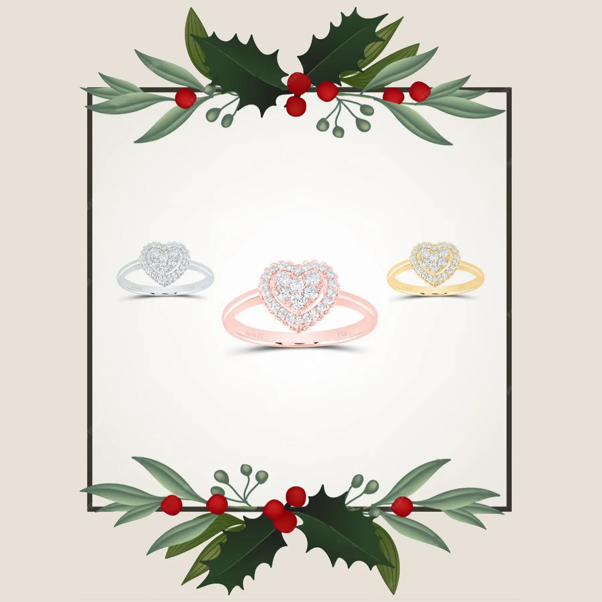 1/3CTW-NAT DIA ANA M FASHION HEART RING 189693