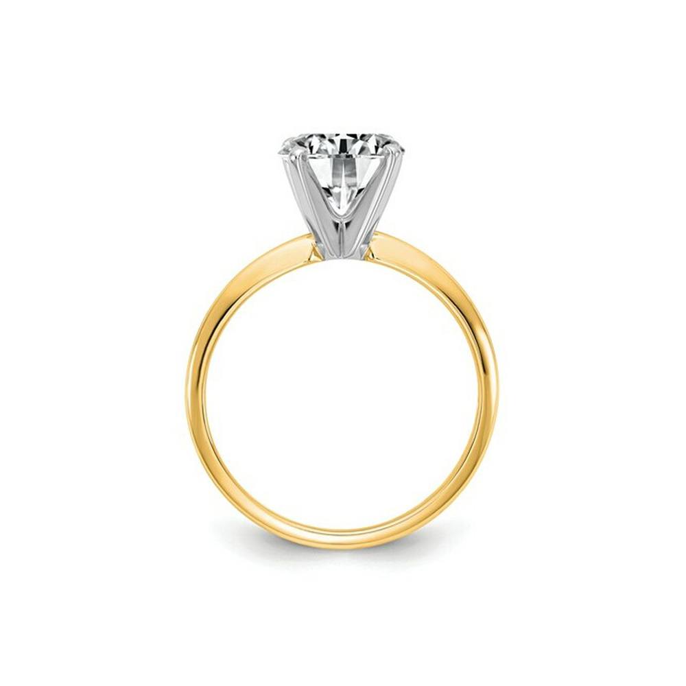 Y Engagement Ring In 14k Yellow Gold